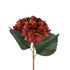 GloboStar® Artificial Garden RED HYDRANGEA BRANCH 21174 Τεχνητό Διακοσμητικό Κλαδί Ορτανσίας Κόκκινο  Y47cm - ledmania.gr