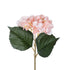 GloboStar® Artificial Garden SALMON HYDRANGEA BRANCH 21175 Τεχνητό Διακοσμητικό  Κλαδί Ορτανσίας Σαμπανιζέ  Y47cm - ledmania.gr