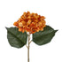 GloboStar® Artificial Garden ORANGE HYDRANGEA BRANCH 21179 Τεχνητό Διακοσμητικό Κλαδί Ορτανσίας Πορτοκαλί  Y47cm - ledmania.gr
