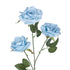 GloboStar® Artificial Garden SKY BLUE CLIMBING ROSE BRANCH 21191 Τεχνητό Διακοσμητικό Κλαδί Τριαντάφυλλο Ξεθωριασμένο Γαλάζιο Y66cm - ledmania.gr