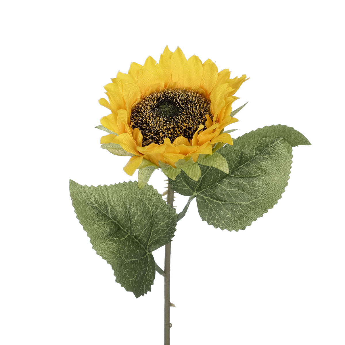 GloboStar® Artificial Garden YELLOW SUNFLOWER  BRANCH 21212 Τεχνητό Διακοσμητικό Κλαδί Ηλιοτρόπιο Κίτρινο Y50cm - ledmania.gr