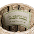 GloboStar® Artificial Garden AQABA 21243 Διακοσμητικό Πλεκτό Καλάθι - Κασπώ Γλάστρα - Flower Pot Μπεζ με Μαύρο Φ20cm x Υ60cm - ledmania.gr