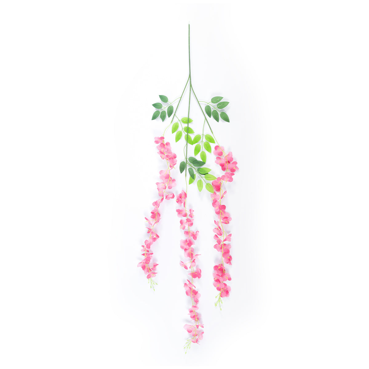 GloboStar® Artificial Garden HOT PINK WISTERIA FLOWER BRANCH 21512 Σετ 12 Τεχνητά Διακοσμητικά κλαδιά Βιστέριας Έντονο Ροζ Φ45 x Υ120cm - ledmania.gr