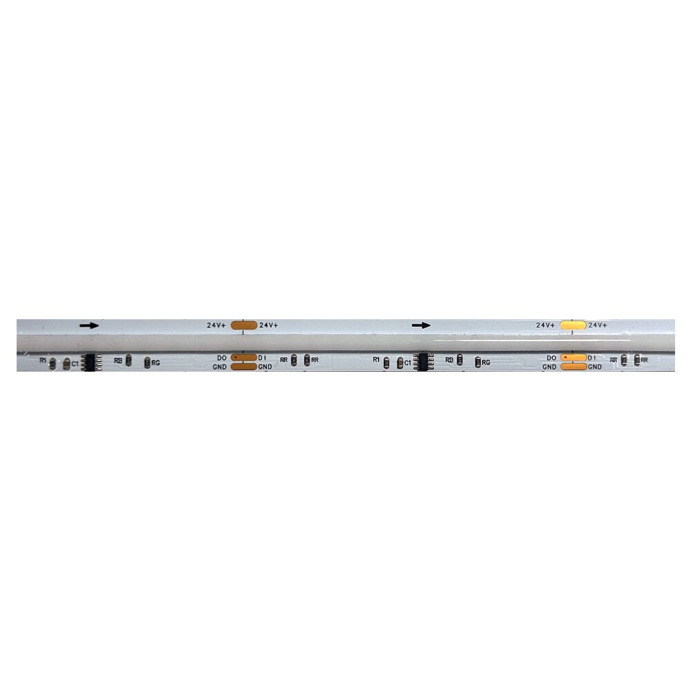 Ταινία LED COB DIGITAL 24V DC 5M 16W/M RGB  IP20 576LEDS/M 5M REEL 3YRS 10mm-(Τιμή μέτρου)