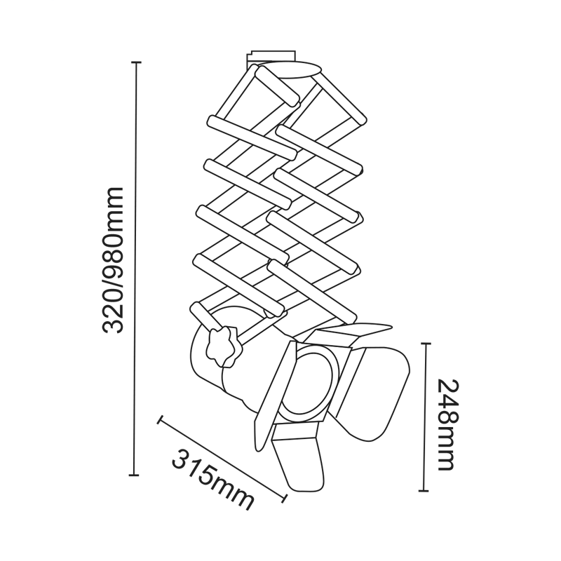 ^TRACK LIGHT No243 WHITE 4WIRE PAR30 E27 - ledmania.gr