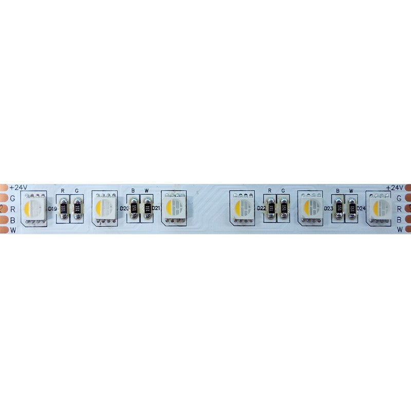 ΤΑΙΝΙΑ LED SMD 24V DC 5M 17W/M RGB & Ψυχρό Λευκό IP65 12mm-(Τιμή μέτρου)