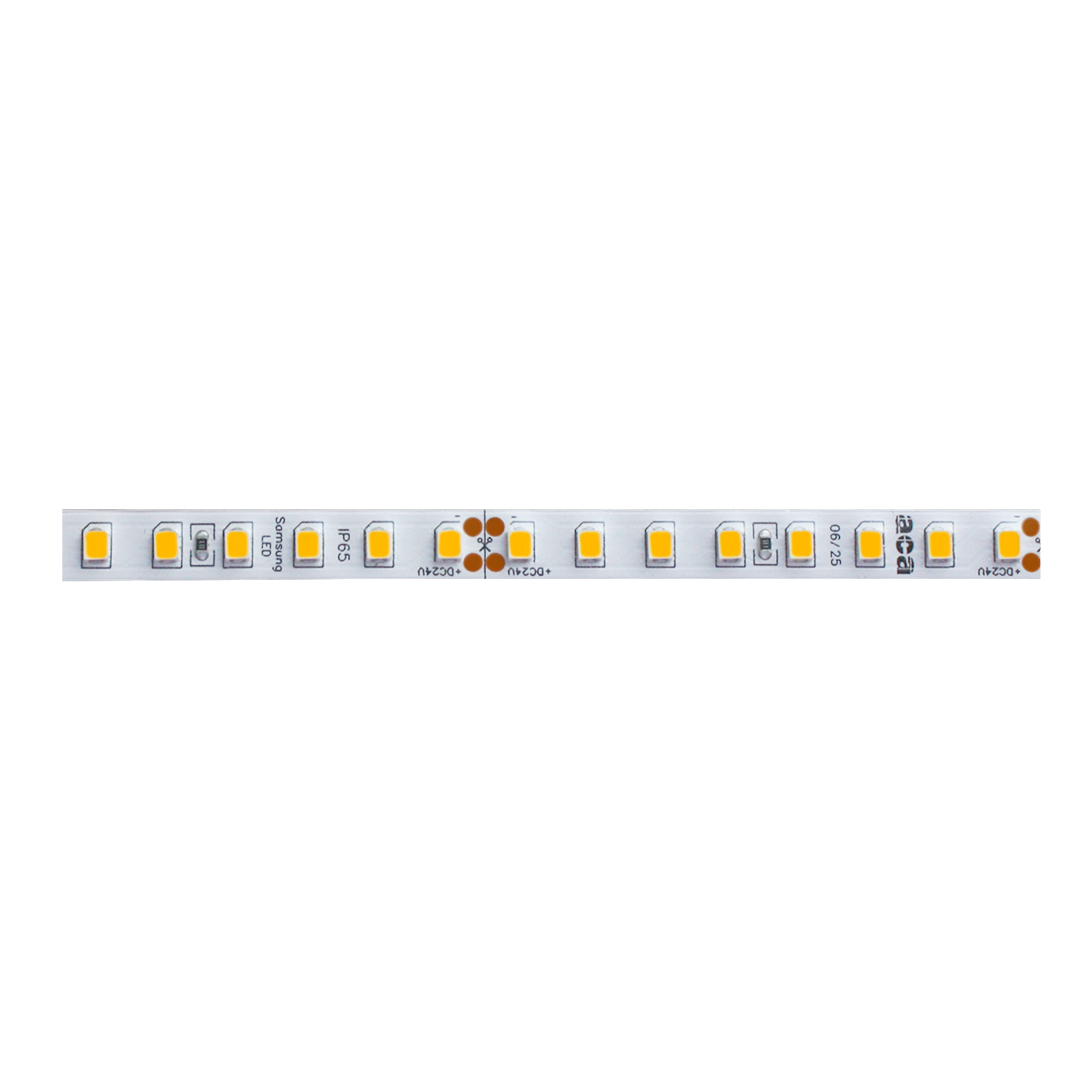 ΛΩΡΙΔΑ SAMSUNG LED 5M 7.7W/M 1280LM/M 24V DC IP65 HEAT SHRINK 3000K Ra80 8mm 5YRS - ledmania.gr