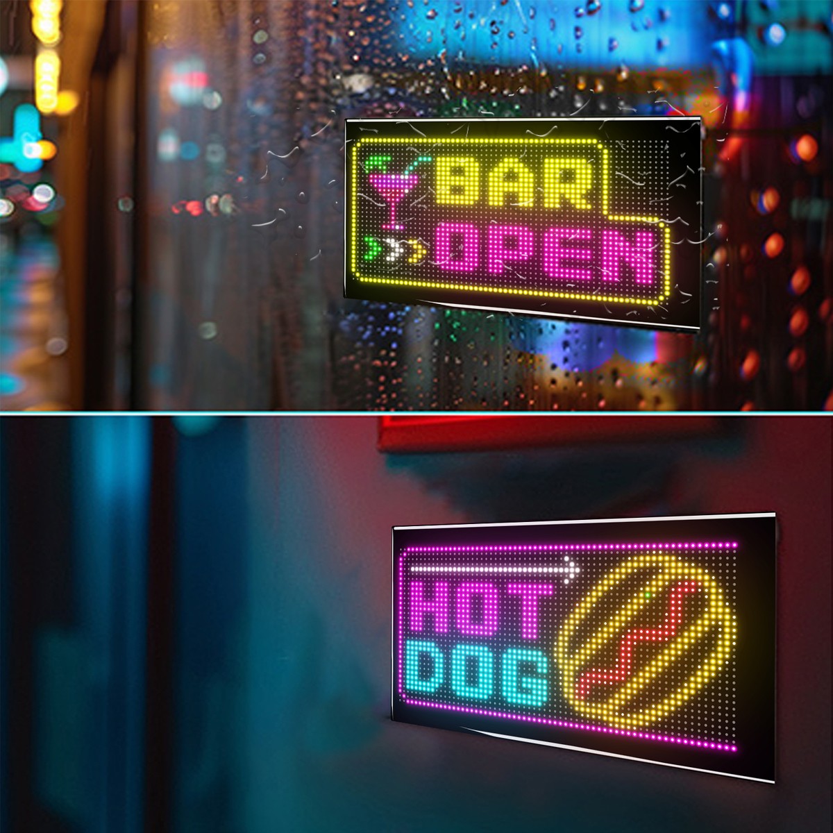 GLOBOSTAR® MATRIX GLB-106-0007 Κυλιόμενη Ψηφιακή Επιγραφή / Κορνίζα 33x20cm P4.5 64x32 Pixel LED 10W AC 220-240V Αδιάβροχο IP65 Πολύχρωμο RGB - Bluetooth Control μέσω iPIXEL APP - Μ33 x Π0.4 x Υ20cm - 2 Χρόνια Εγγύηση