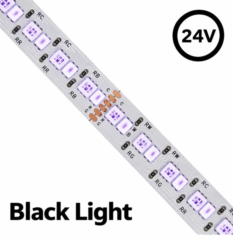 Ταινία Led 24V DC smd 18W/m Black Light 120Led/m-(Τιμή μέτρου)