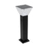 GLOBOSTAR® VEGGIE 90524 Φωτιστικό Κολωνάκι Κήπου LED 10W 500lm 120° με Ενσωματωμένο Φωτοβολταϊκό Panel 6V 2W & Επαναφορτιζόμενη Μπαταρία Li-ion 3.2V 6000mAh με Αισθητήρα Ημέρας-Νύχτας Αδιάβροχο IP65 All in One CCT 6000K-4500K - Sanan SMD Chip - Μαύρο -...