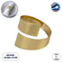 GloboStar® COUVERT 35010 Δαχτυλίδι Πετσέτας Μεταλλικό Χρυσό Φ5 x H4.5cm - ledmania.gr