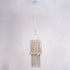 GloboStar® ZAMBIA 36208 Boho Κρεμαστό Φωτιστικό Μακραμέ Μονόφωτο 1 x E27 IP20 Μπεζ Ύφασμα Μ30 x Π30 x Υ60cm - ledmania.gr
