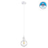 GloboStar® HANNA 36217 Μοντέρνο Κρεμαστό Φωτιστικό Ανάρτηση Μονόφωτο 1 x E27 IP20 Λευκό Πλαστικό - Μ4 x Π4 x Υ110cm