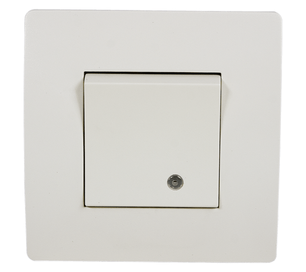 EL BASIC TG114 1 BUTTON 1 WAY SWITCH WITH LIGHT WH