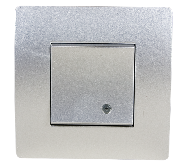 EL BASIC TG114 1 BUTTON 1 WAY SWITCH WITH LIGHT SI - ledmania.gr