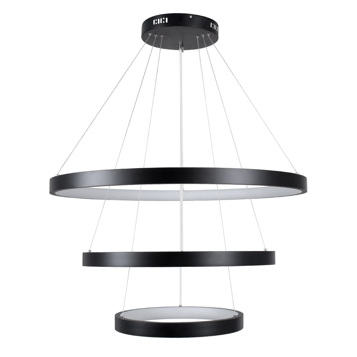 kelvo® NEMESIS KLV-101-0220-V2 Κρεμαστό Φωτιστικό Οροφής LED 120W 12000lm 180° AC 220-240V IP20 Ρυθμιζόμενο Λευκό CCT με Χειριστήριο από 2700K έως 6000K Dimmable - Lumileds SMD Chip - Μαύρο Ματ - Μ80 x Π80 x Υ80cm - 3 Χρόνια Εγγύηση