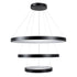 kelvo® NEMESIS KLV-101-0220-V2 Κρεμαστό Φωτιστικό Οροφής LED 120W 12000lm 180° AC 220-240V IP20 Ρυθμιζόμενο Λευκό CCT με Χειριστήριο από 2700K έως 6000K Dimmable - Lumileds SMD Chip - Μαύρο Ματ - Μ80 x Π80 x Υ80cm - 3 Χρόνια Εγγύηση