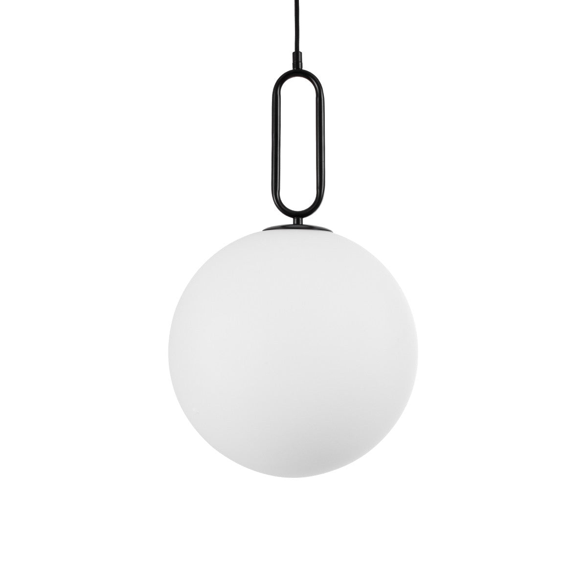 kelvo® BELLISSIMO KLV-101-0374 Κρεμαστό Φωτιστικό Οροφής για Λάμπα με Ντουί E27 AC 220-240V IP20 - Μαύρο Ματ & Λευκό - Μ30 x Π30 x Υ52cm