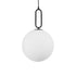 kelvo® BELLISSIMO KLV-101-0374 Κρεμαστό Φωτιστικό Οροφής για Λάμπα με Ντουί E27 AC 220-240V IP20 - Μαύρο Ματ & Λευκό - Μ30 x Π30 x Υ52cm