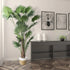 GloboStar® Artificial Garden PALAWAN 20203 Διακοσμητικό Πλεκτό Καλάθι - Κασπώ Γλάστρα - Flower Pot  Μπεζ με Λευκό Π25cm x Υ25cm - ledmania.gr