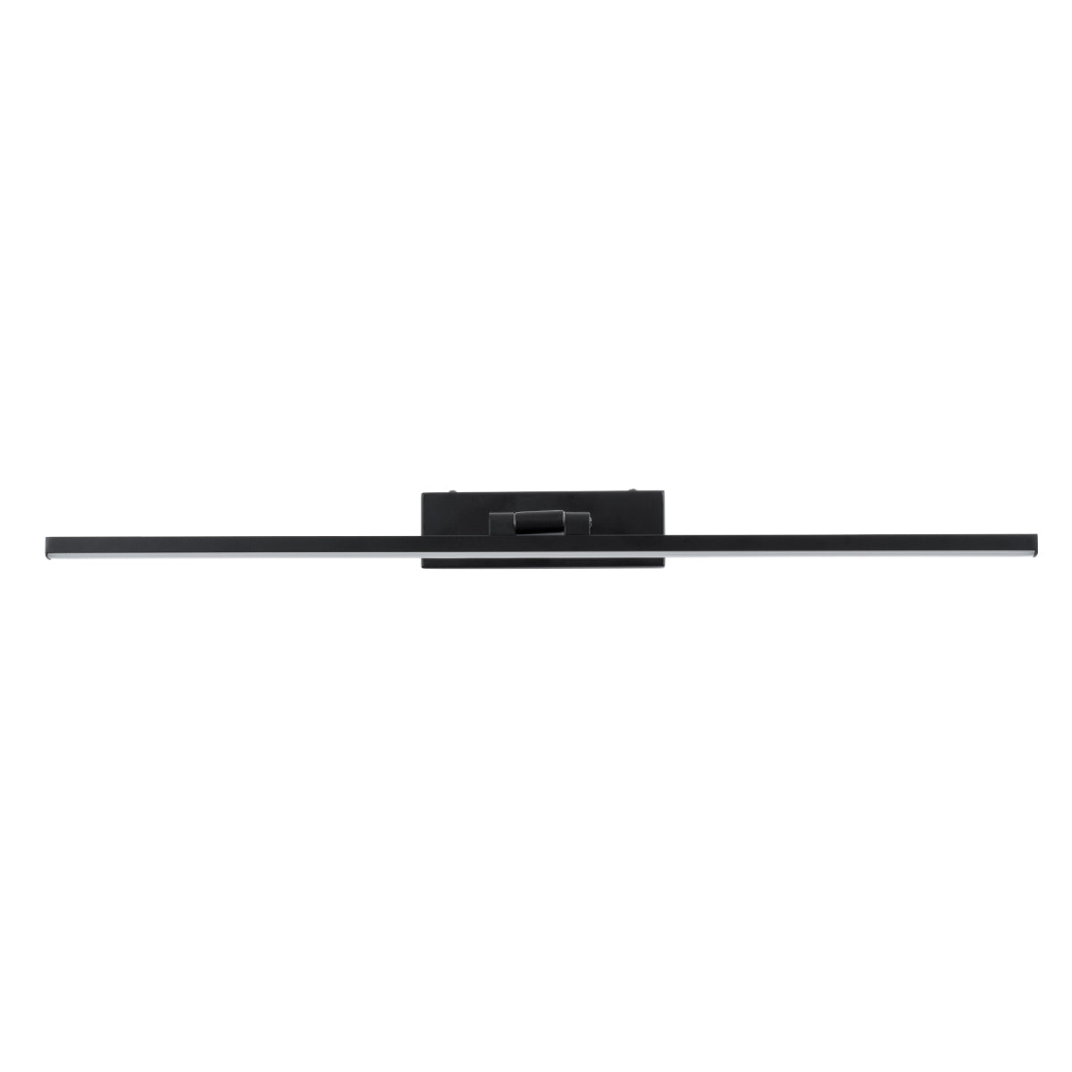 GLOBOSTAR® ELLIS 60444 Μοντέρνο Φωτιστικό Τοίχου - Απλίκα Καθρέπτη Μπάνιου LED 12W 1400lm 120° AC 220-240V IP44 Φυσικό Λευκό 4500K - Lumileds SMD Chip & TÜV SÜD Driver - Μαύρο Ματ - Μ60 x Π16 x Υ6cm - 3 Χρόνια Εγγύηση - ledmania.gr