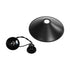 GLOBOSTAR® FERRO 203-0084 Μοντέρνο Κρεμαστό Φωτιστικό Οροφής με Ντουί 1 x E27 AC 220-240V IP20 - Μαύρο - Μ30 x Π30 x Υ15cm - ledmania.gr