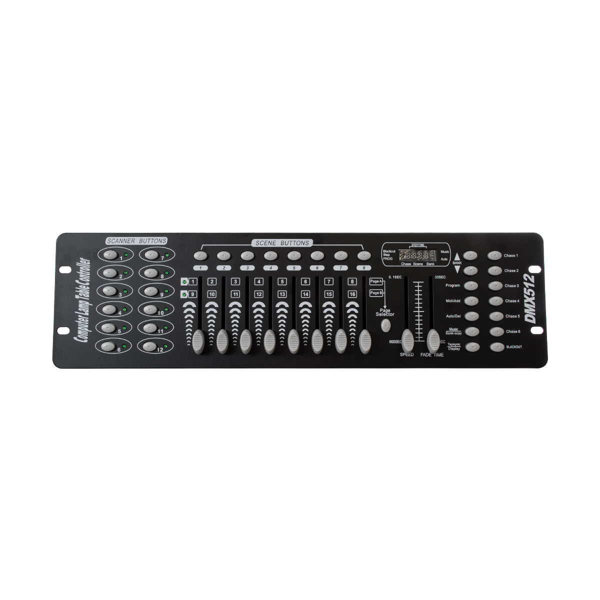 GLOBOSTAR® DMXCONSOLE 73493 DMX Master Κονσόλα Φωτισμού με 192 Κανάλια AC 220-240V IP20 - DMX512 - Μ48 x Π13.5 x Υ7cm - 2 Χρόνια Εγγύηση