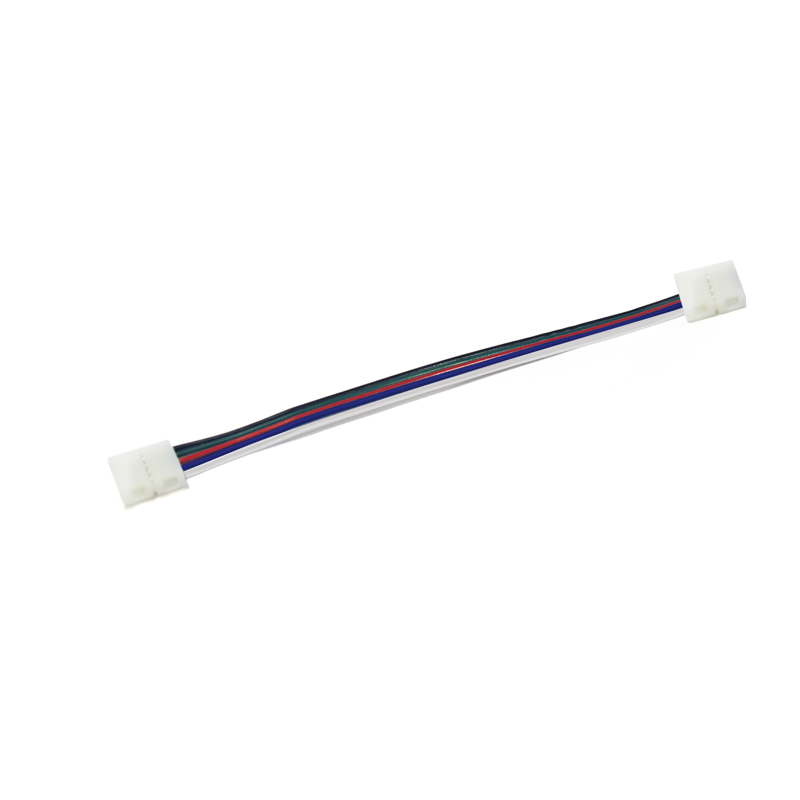 ΕΝΔΙΑΜΕΣΟΣ ΣΥΝΔΕΣΜΟΣ ΜΕ ΚΑΛΩΔΙΟ ΓΙΑ 12mm RGB 5050 LED ΤΑΙΝΙΑ - ledmania.gr