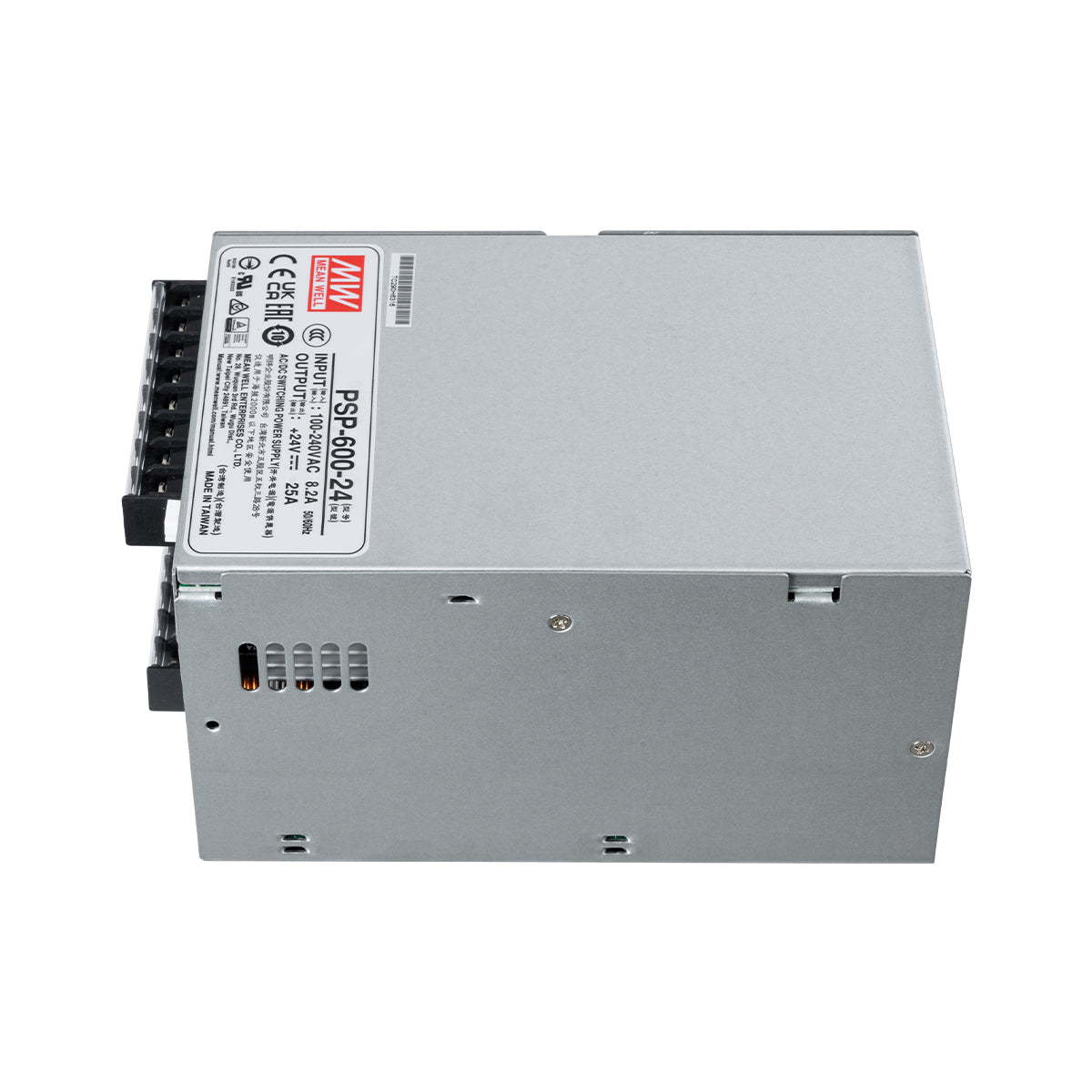 GLOBOSTAR® MEANWELL-PSP600-24 90791 Τροφοδοτικό/Μετασχηματιστής Class I PELV 600W 25A AC 220-240V σε DC 24V IP20 - Ρυθμιζόμενo από DC 20V έως DC 26.4V - Ασημί - Μ17 x Π12 x Υ9.3cm - 3 Χρόνια Εγγύηση