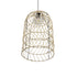 GLOBOSTAR® NETI 205-0025 Boho Κρεμαστό Φωτιστικό Οροφής με Ντουί 1 x E27 AC 220-240V IP20 - Μπεζ - M35 x Π35 x Υ63cm - ledmania.gr