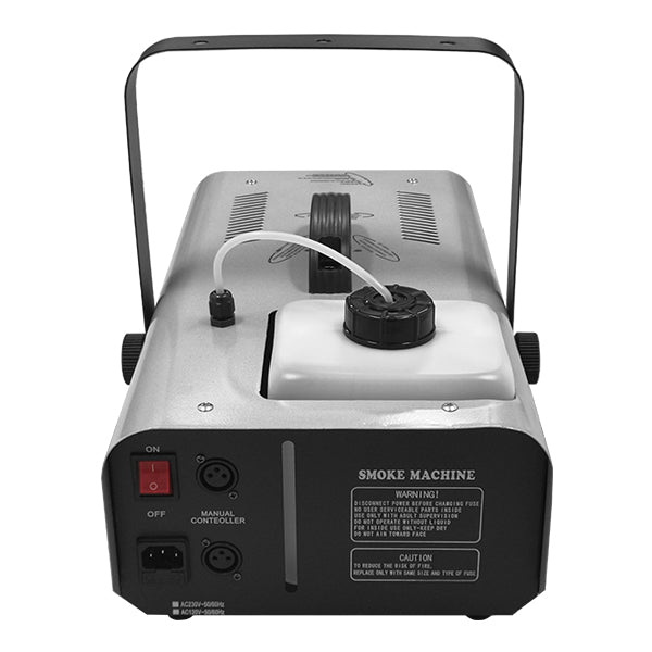 GLOBOSTAR® SMOKIE 51142 Stage Μηχανή Καπνού 1500W AC 220-240V IP20 με RF Ασύρματο Χειριστήριο - Μ46.7 x Π25.5 x Υ19cm - 1 Χρόνο Εγγύηση - ledmania.gr