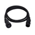 GloboStar® 51171 Καλώδιο 3PIN DMX512 1 Μέτρο από Female XLR σε Male XLR Τερματισμένο Αδιάβροχο IP65 Μ100cm - Μαύρο - ledmania.gr