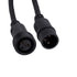 GloboStar® 51171 Καλώδιο 3PIN DMX512 1 Μέτρο από Female XLR σε Male XLR Τερματισμένο Αδιάβροχο IP65 Μ100cm - Μαύρο - ledmania.gr