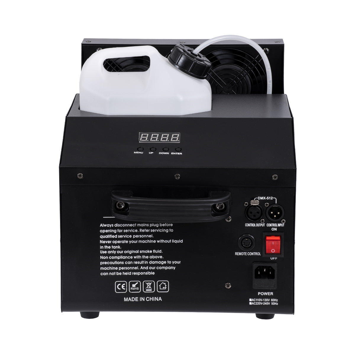 GLOBOSTAR® HAZER 51173 Stage Μηχανή Ομίχλης & Νέφωσης Καπνού 3000W AC 220-240V IP20 DMX512 Protocol & RF Ασύρματο Χειριστήριο - Μ66 x Π28.5 x Υ36cm - 1 Χρόνο Εγγύηση - ledmania.gr