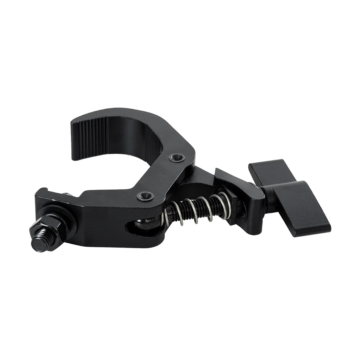 GLOBOSTAR® CLAMPS 51180 Stage Hook Γάντζος Αλουμινίου Ύψηλης Αντοχής για Κρέμαση, Στήριξη & Τοποθέτηση Προϊόντων Stage σε Τράσες Αδιάβροχο IP65 - Μαύρο Ματ - Μ16 x Π12 x Υ2.5cm - ledmania.gr