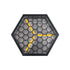GloboStar® 51201 HALO HEXA Επαγγελματικό Φωτιστικό Ειδικών Εφέ DIGITAL MATRIX PIXEL & Blinder - 3 x 80W LED COB Chips Ultra Gold Warm White 2200K & 30 x 0.5W LED SMD5050 Chips RGB - AC 220V-240V DMX512 Display on Body - Μαύρο - Μ38 x Π38 x Υ22cm - 2 Χρ... - ledmania.gr