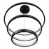 kelvo® NEMESIS KLV-101-0220-V2 Κρεμαστό Φωτιστικό Οροφής LED 120W 12000lm 180° AC 220-240V IP20 Ρυθμιζόμενο Λευκό CCT με Χειριστήριο από 2700K έως 6000K Dimmable - Lumileds SMD Chip - Μαύρο Ματ - Μ80 x Π80 x Υ80cm - 3 Χρόνια Εγγύηση