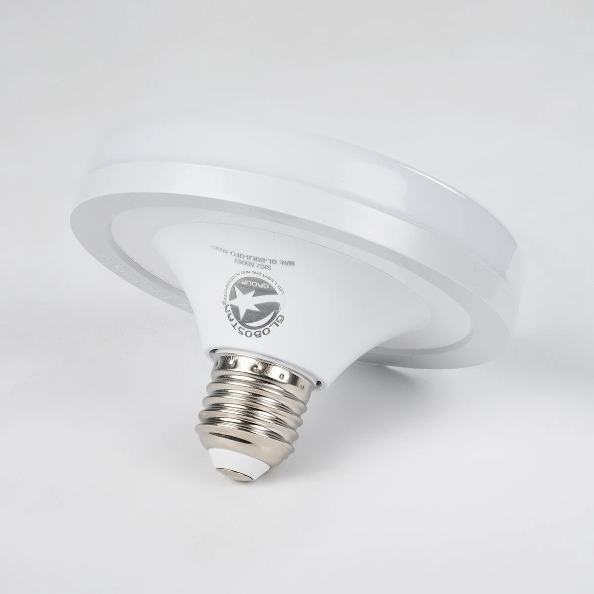 GloboStar® 60069 Λάμπα LED E27 UFO F120 22W 230V 2200lm 180° IP20 Ψυχρό Λευκό 6000k - Μ12 x Π12 x Υ7.5cm - 3 Χρόνια Εγγύηση - ledmania.gr