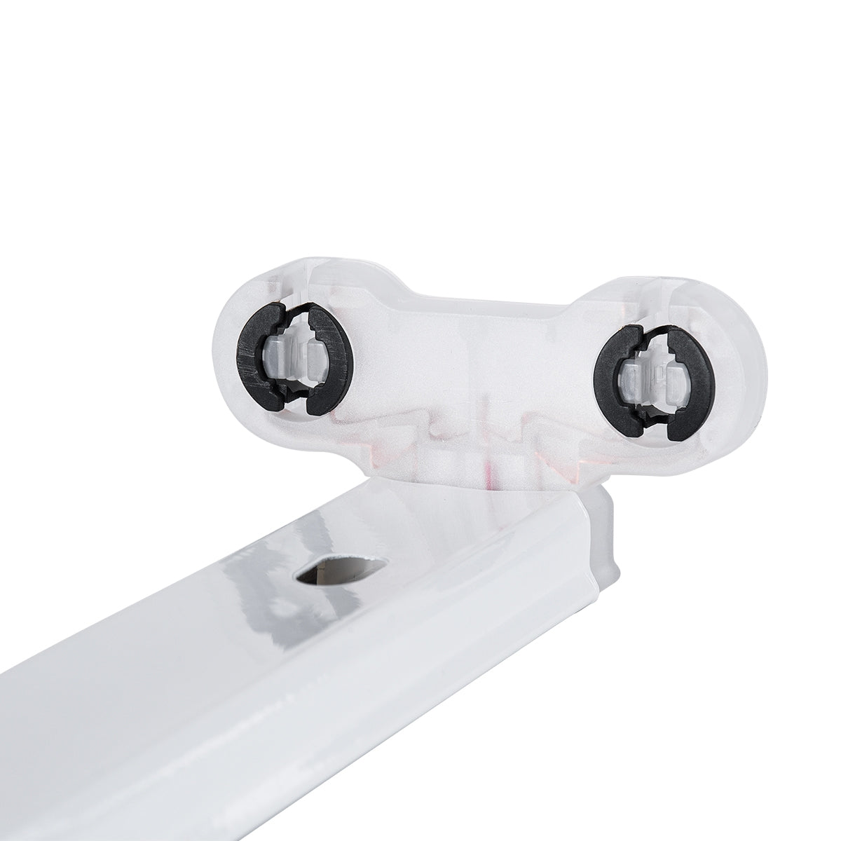 GloboStar® TUBATO 60151 Μεταλλικό Σκαφάκι για 2 x Λάμπες 60CM T8 G13 LED AC 220-240V IP20 Μ60 x Π7.2 x Υ4cm - 5 Χρόνια Εγγύηση - ledmania.gr