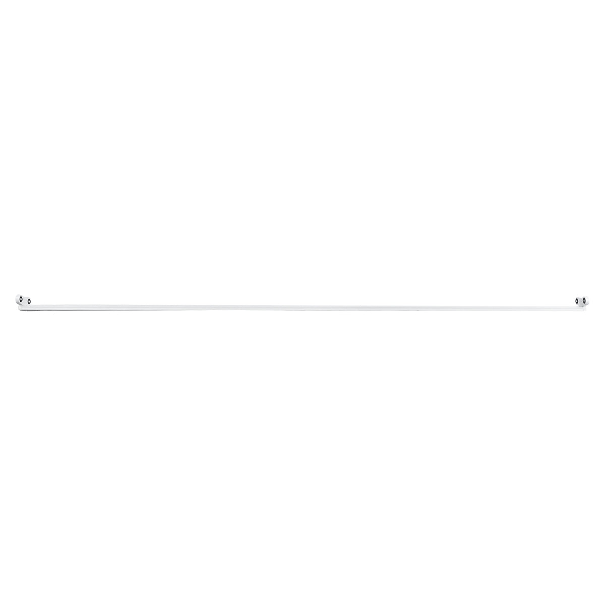 GloboStar® TUBATO 60154 Μεταλλικό Σκαφάκι για 2 x Λάμπες 150CM T8 G13 LED AC 220-240V IP20 Μ150 x Π7.2 x Υ4cm - 5 Χρόνια Εγγύηση - ledmania.gr