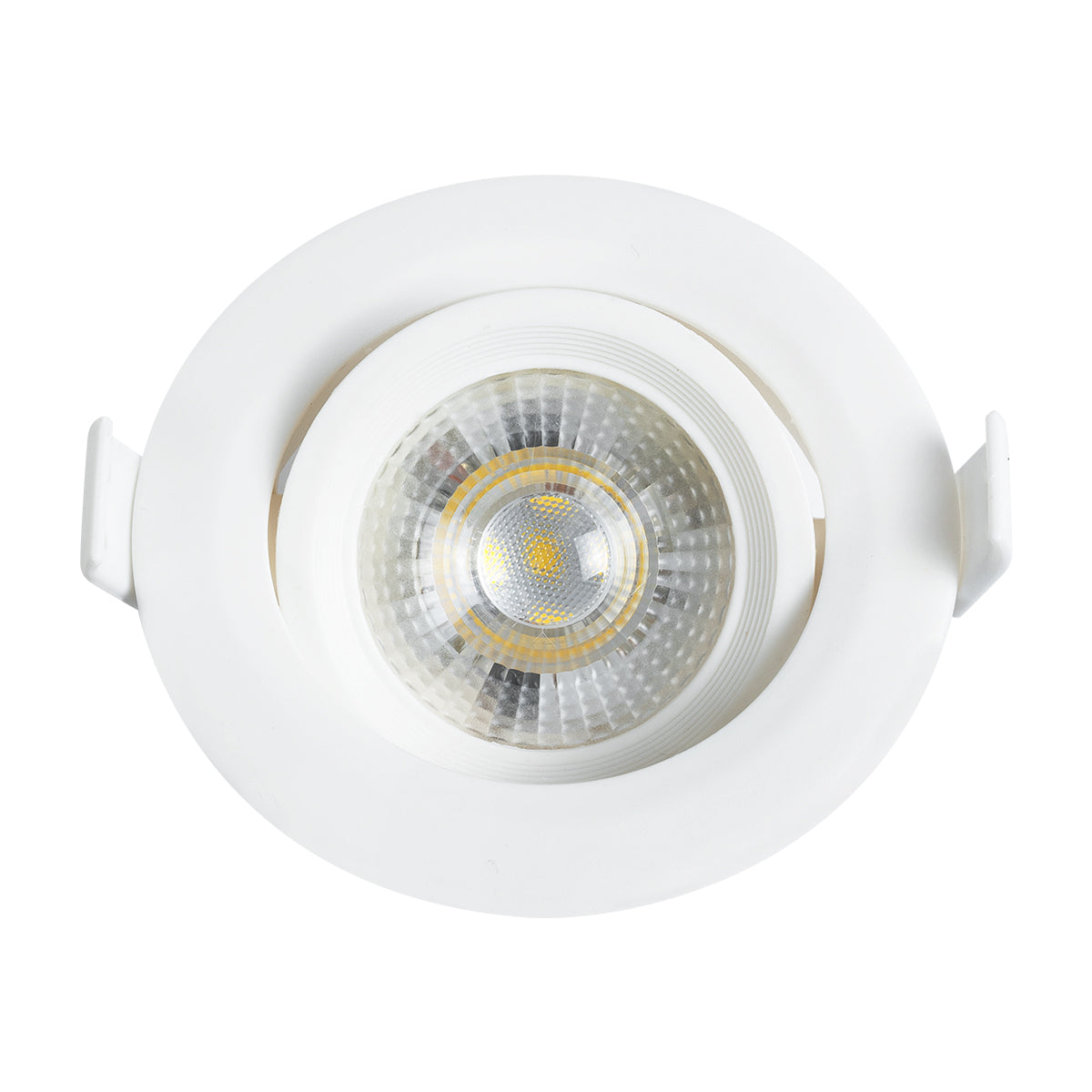 GLOBOSTAR® DE VALERA 60183 Χωνευτό Κινούμενο Downlight Σποτ LED 5W 485lm 60° AC 220-240V IP20 Φυσικό Λευκό 4500K - Bridgelux SMD Chip & TÜV SÜD Driver - Λευκό Ματ - Μ9 x Π9 x Υ4cm / Q8cm - 3 Χρόνια Εγγύηση - ledmania.gr