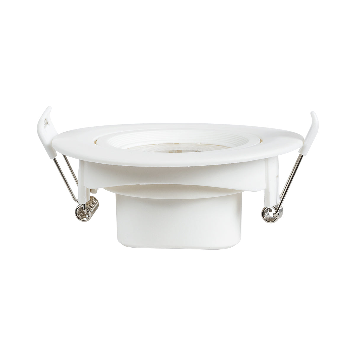 GLOBOSTAR® DE VALERA 60183 Χωνευτό Κινούμενο Downlight Σποτ LED 5W 485lm 60° AC 220-240V IP20 Φυσικό Λευκό 4500K - Bridgelux SMD Chip & TÜV SÜD Driver - Λευκό Ματ - Μ9 x Π9 x Υ4cm / Q8cm - 3 Χρόνια Εγγύηση - ledmania.gr