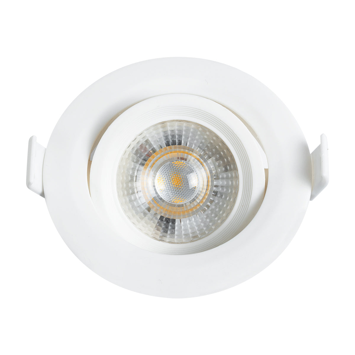 GloboStar® DE VALERA 60184 Χωνευτό LED Κινούμενο Spot Downlight 5W 470lm 60° AC 220-240V IP44 Φ9cm x Υ4cm - Στρόγγυλο - Λευκό - Θερμό Λευκό 2700K - Bridgelux Chip - TÜV Certified Driver - 5 Χρόνια Εγγύηση - ledmania.gr