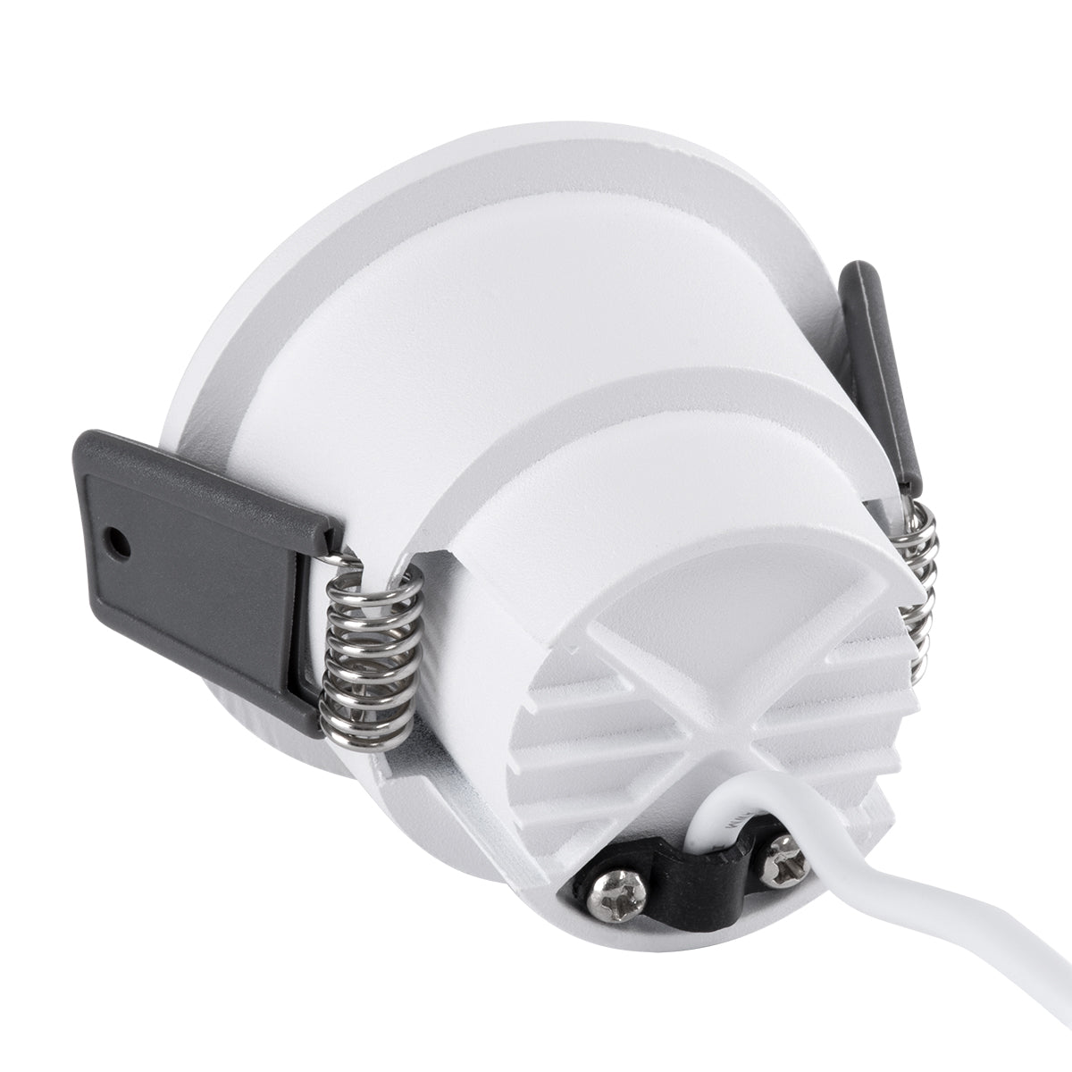 GLOBOSTAR® PLUTO-S 60246 Χωνευτό Downlight Σποτ με Honeycomb Anti Glare Reflector LED 7W 910lm 38° AC 220-240V IP20 Φυσικό Λευκό 4500K - Bridgelux COB Chip & TÜV SÜD Driver - Λευκό & Μαύρο Ματ - Μ6.4 x Π6.4 x Υ4.9cm / Q5.5cm - 5 Χρόνια Εγγύηση