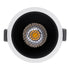 GloboStar® PLUTO-M 60252 Χωνευτό LED Spot Downlight TrimLess Φ8.4cm 10W 1300lm 38° AC 220-240V IP20 Φ8.4 x Υ5.9cm - Στρόγγυλο - Λευκό με Μαύρο Κάτοπτρο & Anti-Glare HoneyComb - Φυσικό Λευκό 4500K - Bridgelux COB - 5 Years Warranty - ledmania.gr