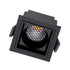 GloboStar® PLUTO-S 60269 Χωνευτό LED Spot Downlight TrimLess Μ6.4xΠ6.4cm 7W 875lm 38° AC 220-240V IP20 Μ6.4 x Π6.4 x Υ4.9cm - Τετράγωνο - Μαύρο & Anti-Glare HoneyComb - Θερμό Λευκό 2700K - Bridgelux COB - 5 Years Warranty - ledmania.gr