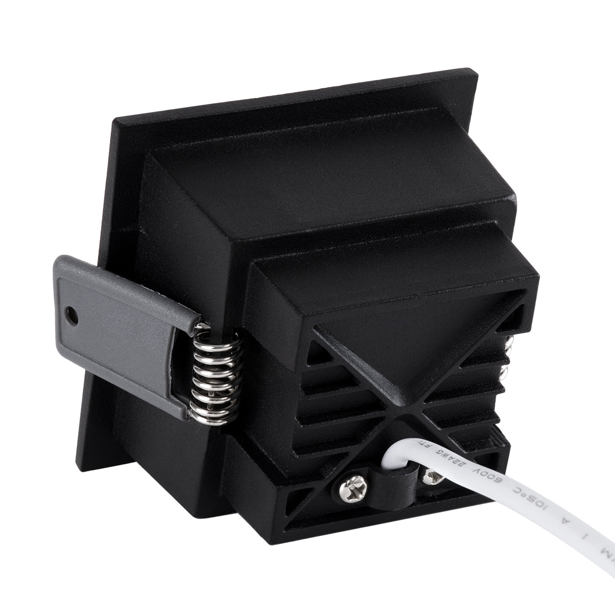 GloboStar® PLUTO-S 60269 Χωνευτό LED Spot Downlight TrimLess Μ6.4xΠ6.4cm 7W 875lm 38° AC 220-240V IP20 Μ6.4 x Π6.4 x Υ4.9cm - Τετράγωνο - Μαύρο & Anti-Glare HoneyComb - Θερμό Λευκό 2700K - Bridgelux COB - 5 Years Warranty - ledmania.gr