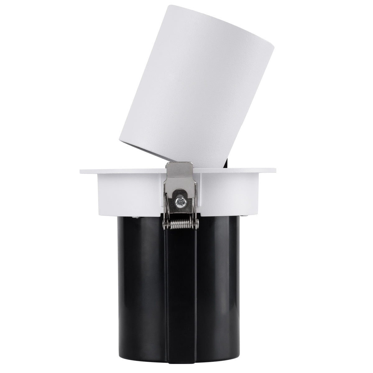 GLOBOSTAR® VIRGO-M 60306 Χωνευτό Κινούμενο Downlight Σποτ LED 12W 1560lm 36° AC 220-240V IP20 Φυσικό Λευκό 4500K - Bridgelux COB Chip & TÜV SÜD Driver - Λευκό & Μαύρο Ματ - Μ11 x Π11 x Υ11.5cm / Q9.5cm - 5 Χρόνια Εγγύηση