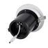 GloboStar® VIRGO-B 60311 Χωνευτό LED Spot Downlight TrimLess Φ13.5cm 20W 2500lm 36° AC 220-240V IP20 Φ13.5cm x Υ14cm - Στρόγγυλο - Λευκό με Μαύρο Κάτοπτρο - Θερμό Λευκό 2700K - Bridgelux COB - 5 Years Warranty - ledmania.gr