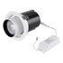 GloboStar® VIRGO-B 60311 Χωνευτό LED Spot Downlight TrimLess Φ13.5cm 20W 2500lm 36° AC 220-240V IP20 Φ13.5cm x Υ14cm - Στρόγγυλο - Λευκό με Μαύρο Κάτοπτρο - Θερμό Λευκό 2700K - Bridgelux COB - 5 Years Warranty - ledmania.gr